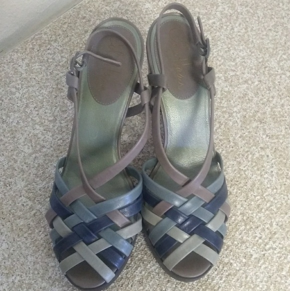 cole haan blue sandals